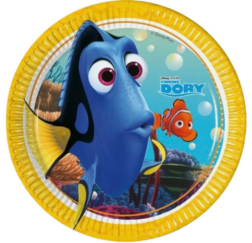 Platos de cartón Buscando a Dory