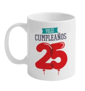 Taza 25 Cumpleaños