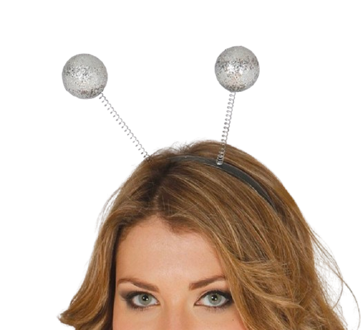 Diadema Bolas de Plata