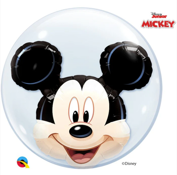 Globo Bubble Doble Mickey Mouse