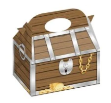 Caja Cofre Pirata con chuches