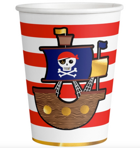 Vasos de cartón Pirata (6u.)