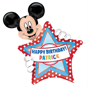 Globo Mickey Happy Birthday Personalizable