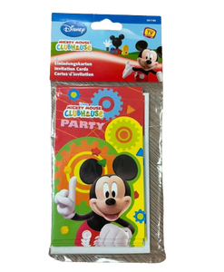 Invitaciones para la fiesta Mickey Mouse