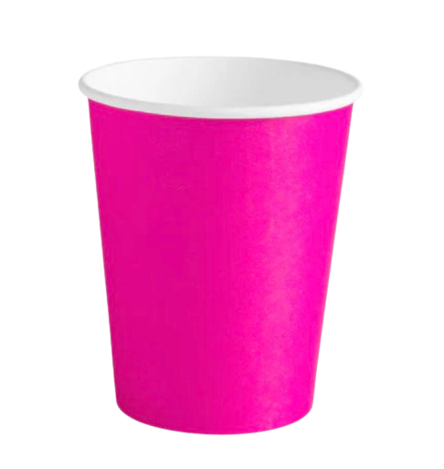 Vasos de cartón color Fucsia