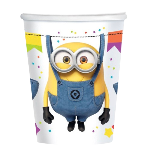 Vasos de cartón Minions