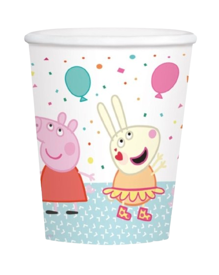 Vasos de cartón Peppa Pig