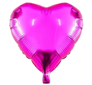 Globo Corazón Rosa Fuscia