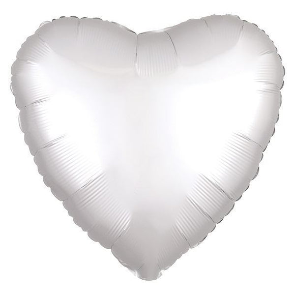 globo corazón blanco