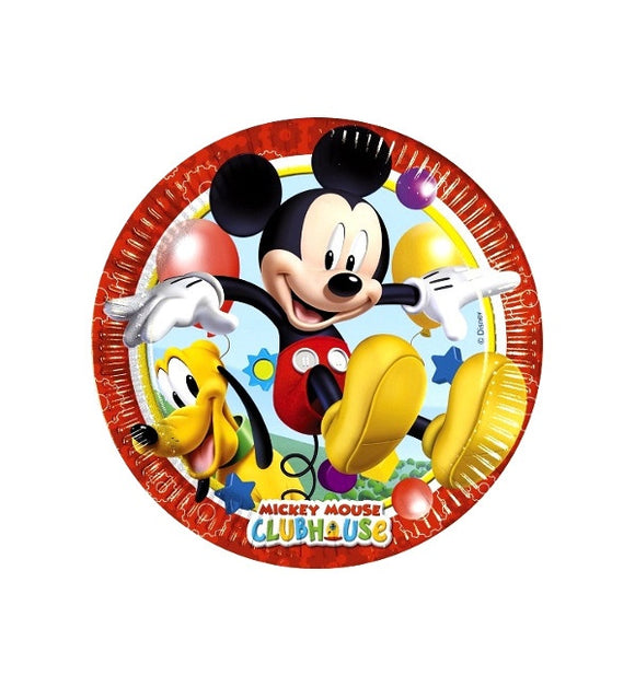 8 Platos de Cartón Mickey Mouse - Gormand: Tienda de Fiestas y Regalos en Manresa