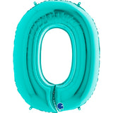 Globos de Números Azul Claro 102 cm - Gormand: Tienda de Fiestas y Regalos en Manresa