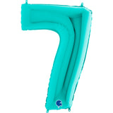 Globos de Números Azul Claro 102 cm - Gormand: Tienda de Fiestas y Regalos en Manresa