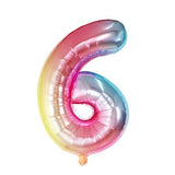 Globos de Números Multicolor Autoinflables 80cm - Gormand: Tienda de Fiestas y Regalos en Manresa