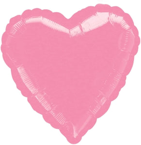 globo corazón rosa chicle