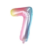 Globos de Números Multicolor Autoinflables 80cm - Gormand: Tienda de Fiestas y Regalos en Manresa