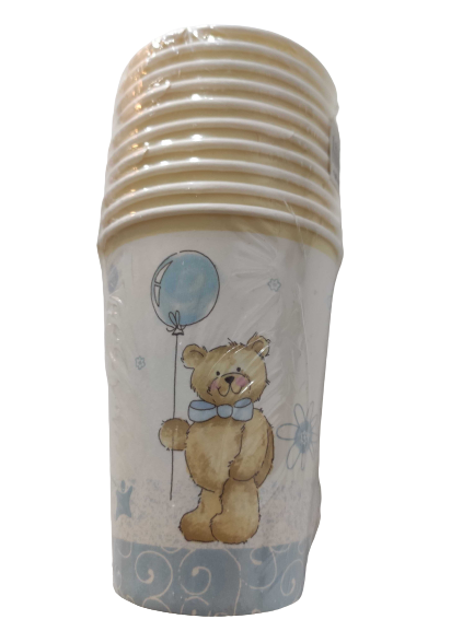 Vaso de Cartón Teddy Azul - Gormand: Tienda de Fiestas y Regalos en Manresa