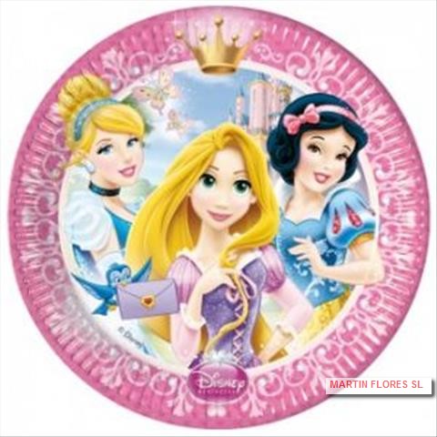 8 Platos de Cartón Princesas Disney - Gormand: Tienda de Fiestas y Regalos en Manresa
