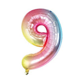 Globos de Números Multicolor Autoinflables 80cm - Gormand: Tienda de Fiestas y Regalos en Manresa