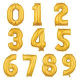 Globos de Números Dorados 86cm - Gormand: Tienda de Fiestas y Regalos en Manresa