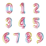 Globos de Números Multicolor Autoinflables 80cm - Gormand: Tienda de Fiestas y Regalos en Manresa