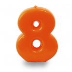 Velas Naranjas 9,5 cm - Gormand: Tienda de Fiestas y Regalos en Manresa