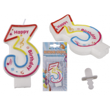 Vela HAPPY BIRTHDAY de Colores 7cm - Gormand: Tienda de Fiestas y Regalos en Manresa