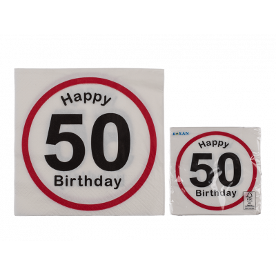 Servilletas Numero 50 - Gormand: Tienda de Fiestas y Regalos en Manresa